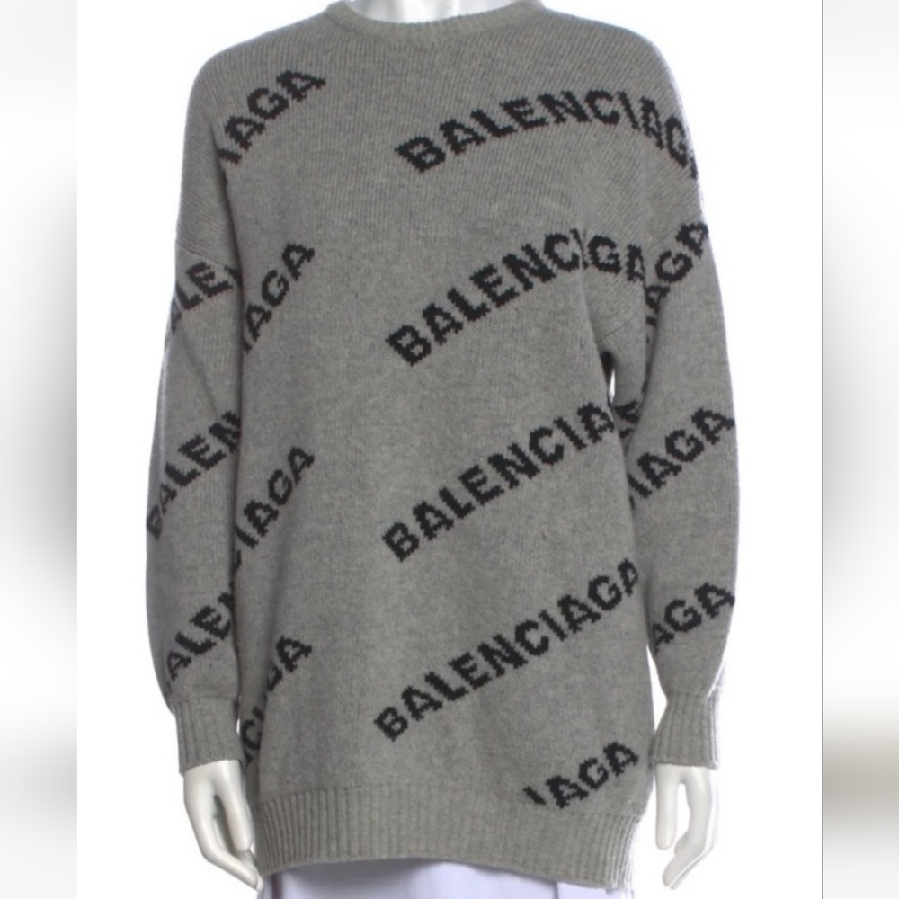 Balenciaga wool logo sweater L